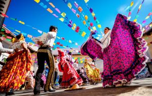 baile mexicano cultura con colores variados