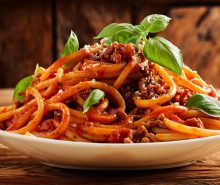 Existen recetas de spaghetti a la boloñesa saludables en Colombia?