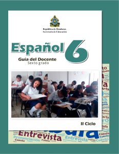 libro para el docente con guia para Libro de español sexto grado