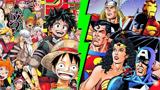 Similitudes entre el comic y el manga